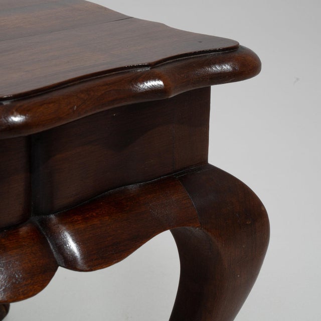 French Early 20th Century France Brown Wood Coffee Table For Sale - Image 3 of 11