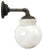 Vintage Industrial White Porcelain and Opaline Glass Sconce For Sale