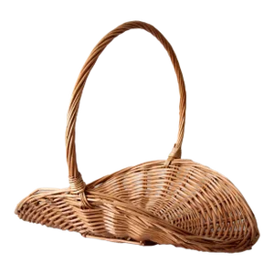 Vintage Wicker Firewood Basket