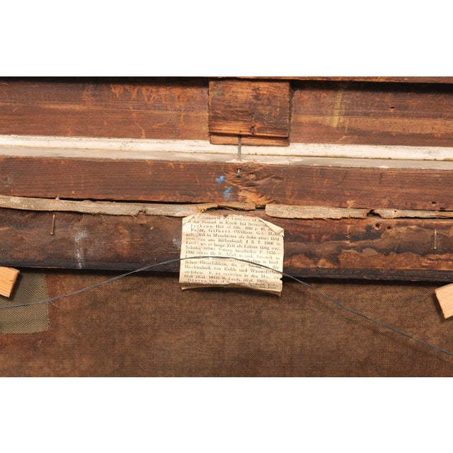 Wood French Country River Landscape, C. 1910 For Sale - Image 7 of 14