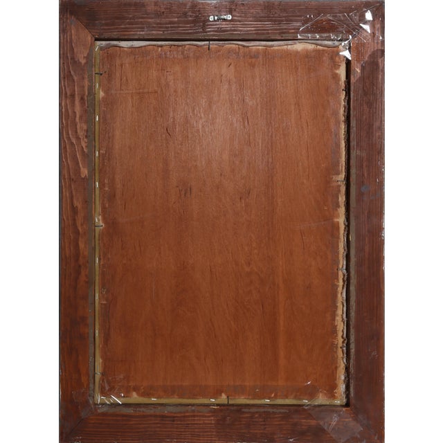 1990s Cualchi - Lovely Birds (Two Scarlet Macaws) Oil on Canvas For Sale - Image 5 of 5