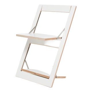 Fläpps Folding Chair in White from Ambivalenz For Sale