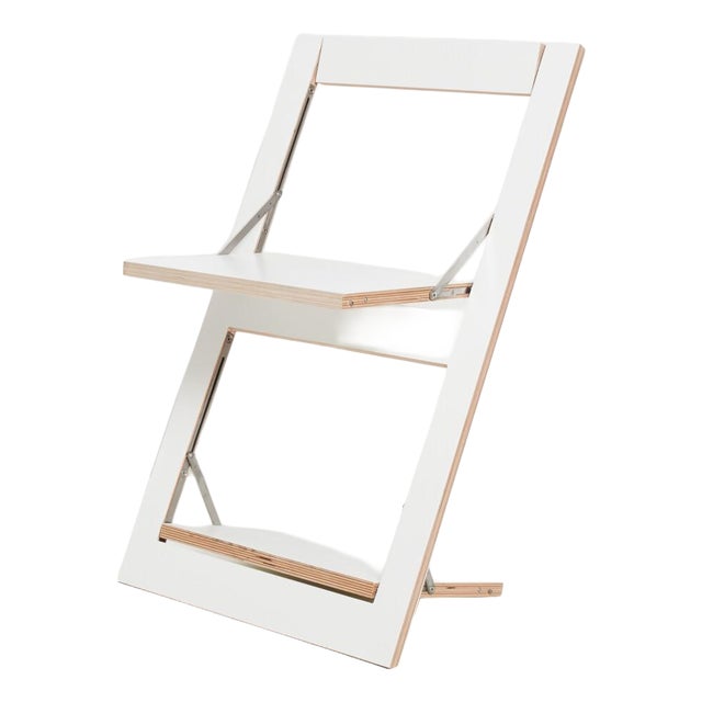 Fläpps Folding Chair in White from Ambivalenz For Sale