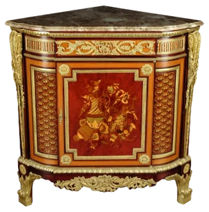 20th Century Louis XV Corner Commode attributed to Jean Henri Riesener
