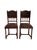 French Antique 19th Century French Henry II Style Walnut Dining/Side/Accent Chairs With Suede Upholstery - Set of 2 For Sale - Image 3 of 11