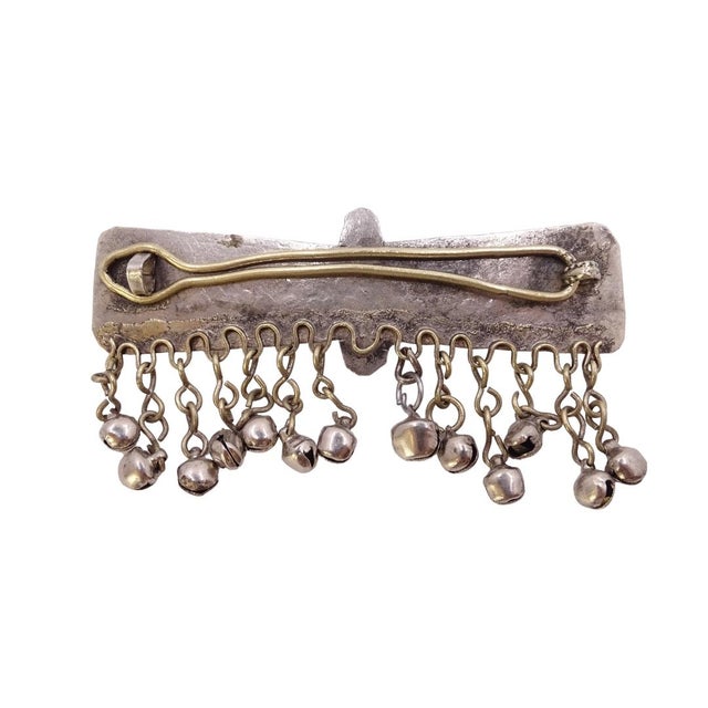 Afghan Hair Clip in Metal and Crystal, Asia, 1950s For Sale - Image 17 of 18
