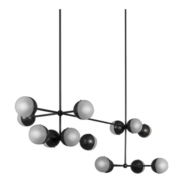 Molecule Linear Chandelier For Sale