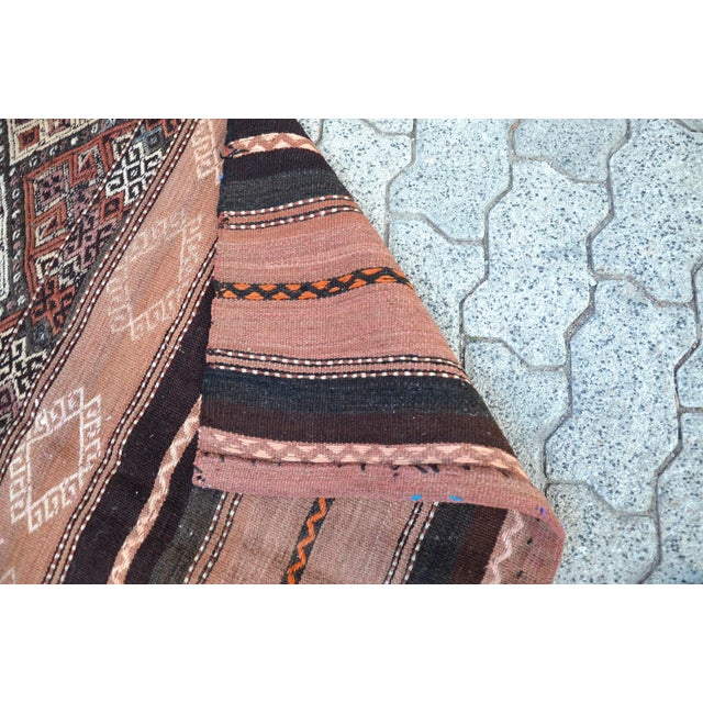 1960s Tribal Anatolian Kilim Rug For Sale - Image 4 of 11