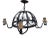 Early 20th Century Art Deco Dutch Wrought Iron Chandelier in the style of Amsterdam School For Sale