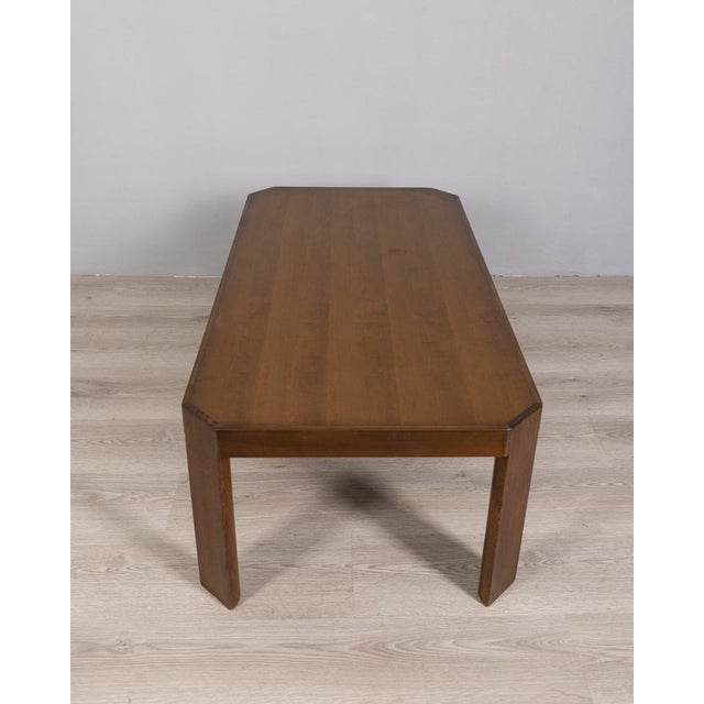 Vintage Walnut Coffee Table, Italy, 1960s For Sale - Image 4 of 11