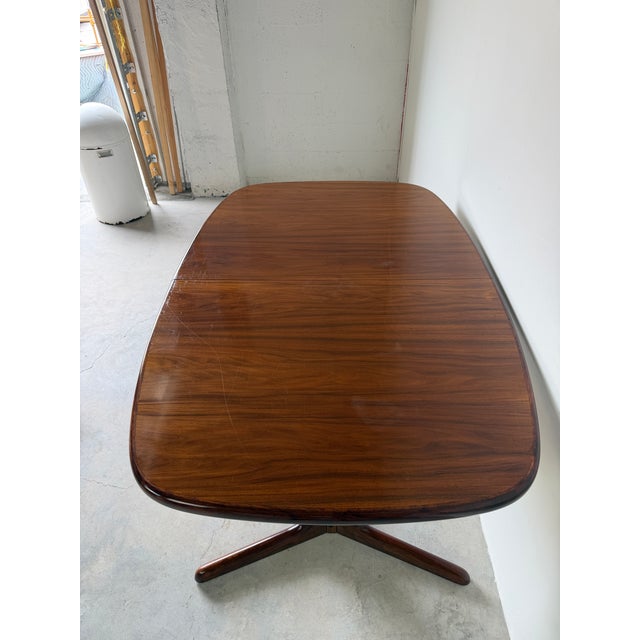 1970s Mid Century Modern Danish Rosewood Dining Table by Rasmus, Made in Denmark For Sale - Image 5 of 18