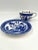 1970s Vintage "Mother" and "Father" Blue Willow Teacups and Saucers Set- 4 Pieces For Sale - Image 5 of 12
