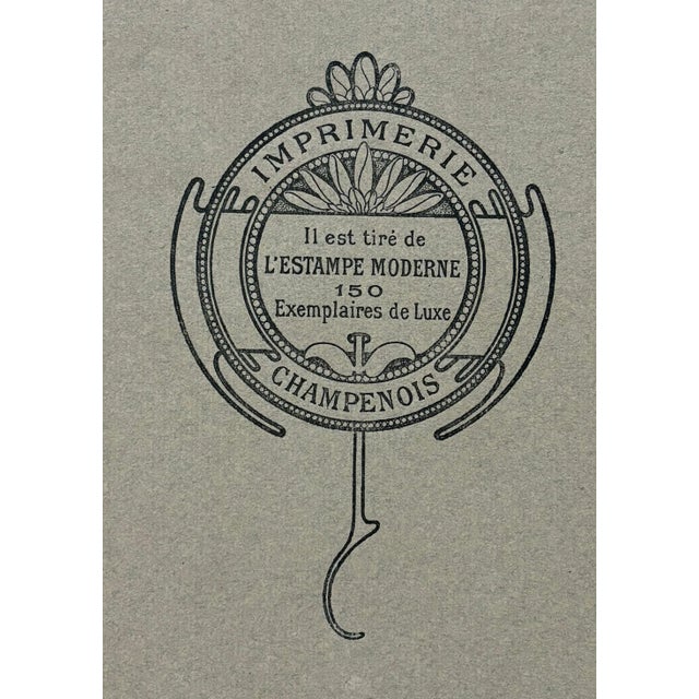 Late 19th Century Alphonse Mucha, Cover for l'Estampe Moderne, October 1898, Lithograph For Sale - Image 5 of 9