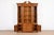 1980s Henredon Georgian Carved Mahogany Lighted Breakfront Bookcase Cabinet For Sale - Image 5 of 13