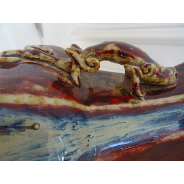 Vintage San De Boeof Flamed Vase For Sale In Los Angeles - Image 6 of 7