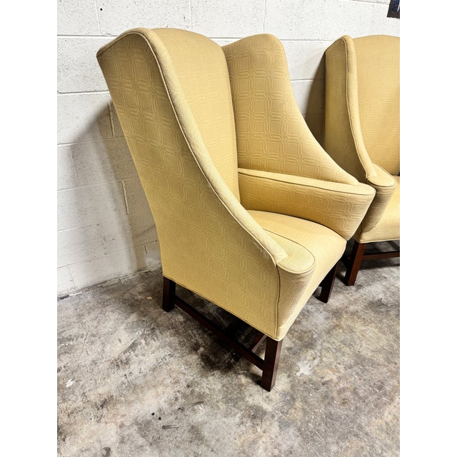 Fabulous pair of wingback chairs! (Never thought I would say that outloud!) I really live the size and scale of these....