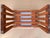 Scandinavian Modern Pine Slatted Benches With Shearling Cushions - A Pair For Sale - Image 12 of 13