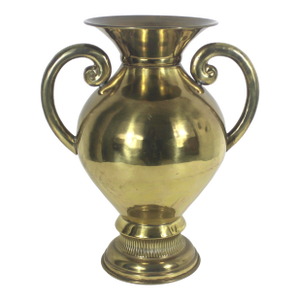 Vintage Brass Vase With Handles