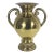 Vintage Large Brass Vase With Handles For Sale