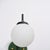 Italian Curved Wall Sconces with Opaline Globes and Green Backplates, 1950s, Set of 2 For Sale - Image 9 of 11