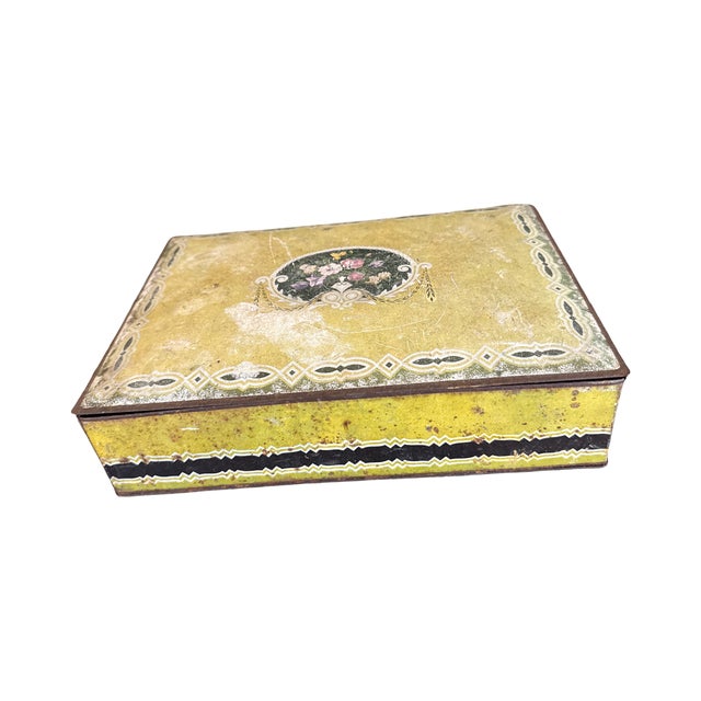A striking large antique National Biscuit Company (NBC) UNEEDA hinged advertising tin featuring a beautifully lithographed...