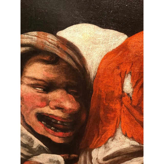 Pietro Della Vecchia, The Alchemists, Oil on Canvas, 17th Century, Framed For Sale - Image 9 of 14