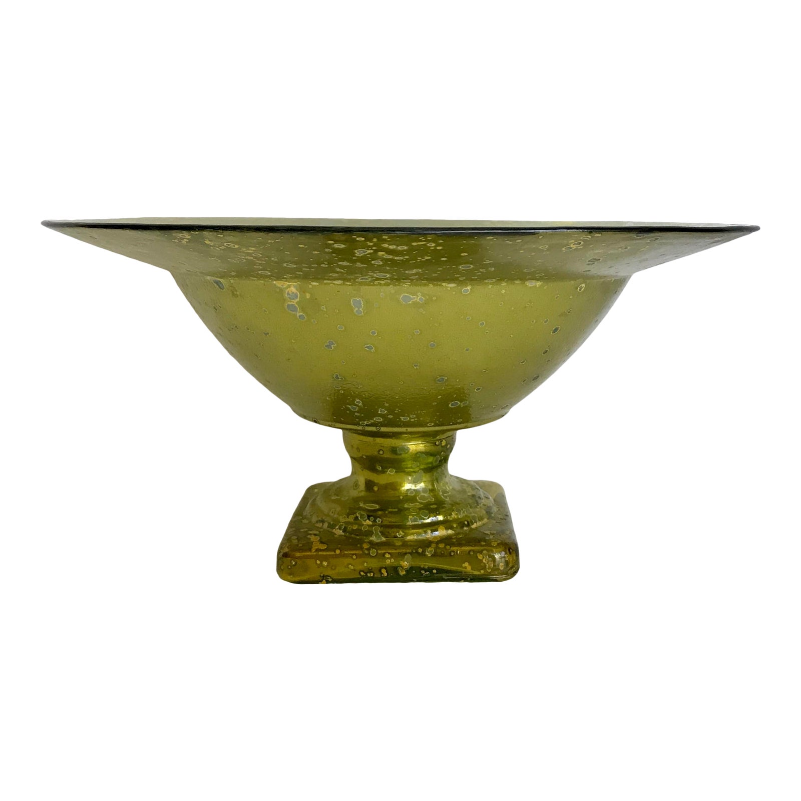 Vintage Glass Pedestal Bowl Chairish
