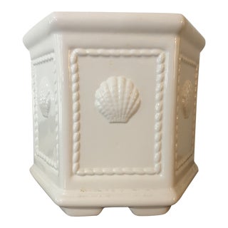 White Ceramic Planter by Jay Willfred for Andrea by Sadek For Sale