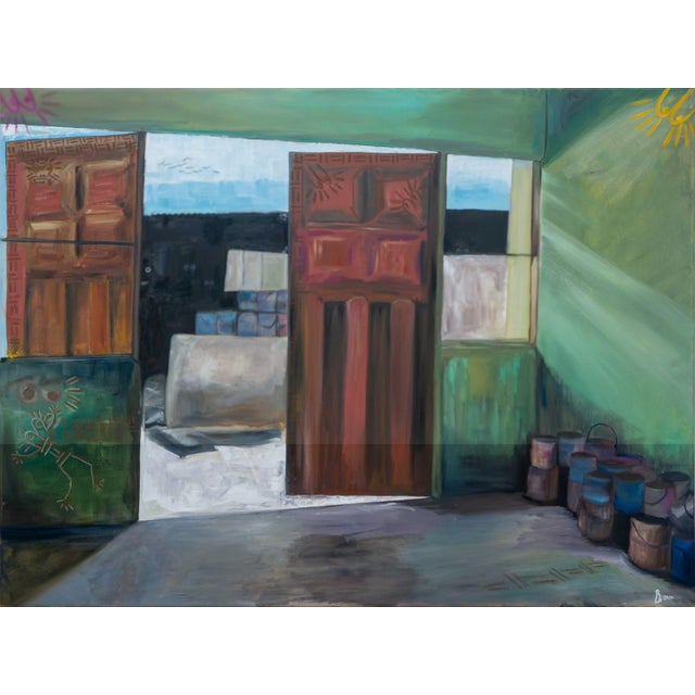 This painting exists within the eyes of Scared JS1 Boy, revealing a memory held beneath the surface. It reflects the...
