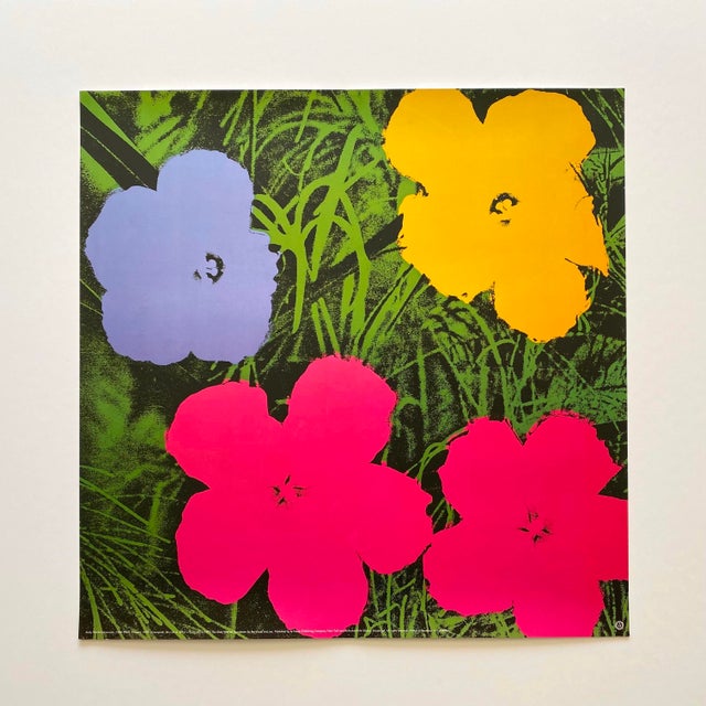 Andy Warhol Foundation Vintage 1993 Offset Lithograph Print Pop Art Poster " Flowers " 1970 For Sale - Image 9 of 11