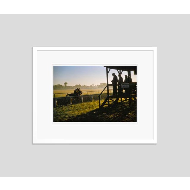 Modern Morning Training at Saratago 1960 by Toni Frissell Framed C Print For Sale - Image 3 of 3