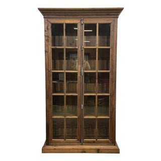 Modern Fir Wood Bookcase, 1980s For Sale
