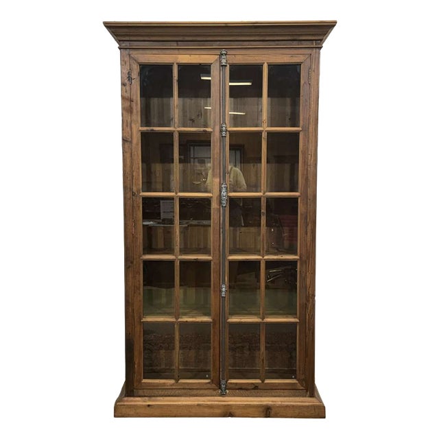 Modern Fir Wood Bookcase, 1980s For Sale