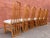 Mid-Century Modern 1990s Vintage Architectural Oak Dining Chairs- Set of 6 For Sale - Image 3 of 12