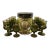 Vintage Color Crown in Green by Colony/Indiana Glass Company- 21 Pieces For Sale