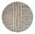 Vintage Round Black & White African Zulu Shield Wall Object For Sale