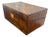Early 20th Century Antique Victorian Style Burr Walnut Brass Writing Box For Sale