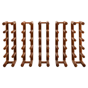 Vintage Wine Racks in Teak, 1950s, Set of 5
