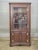 Chippendale Late 20th Century Henkel Harris Mahogany Curio Corner Cabinet Hutch China Chippendale 12 Panel For Sale - Image 3 of 9