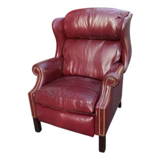 Experience the Comfort & Design With the Hancock & Moore Chippendale Recliner Crafted in the Usa For Sale