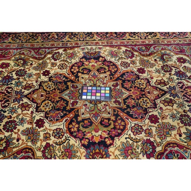 Textile Antique Persian Rug 4'4'' x 5'10'' For Sale - Image 7 of 9