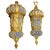 CVenetian Opal Glass Lanterns and Sconce, Murano, 1950s, Set of 2 For Sale