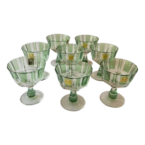 Kagami Crystal “Bamboo” Liqueur/Sake Glasses – Set of 8