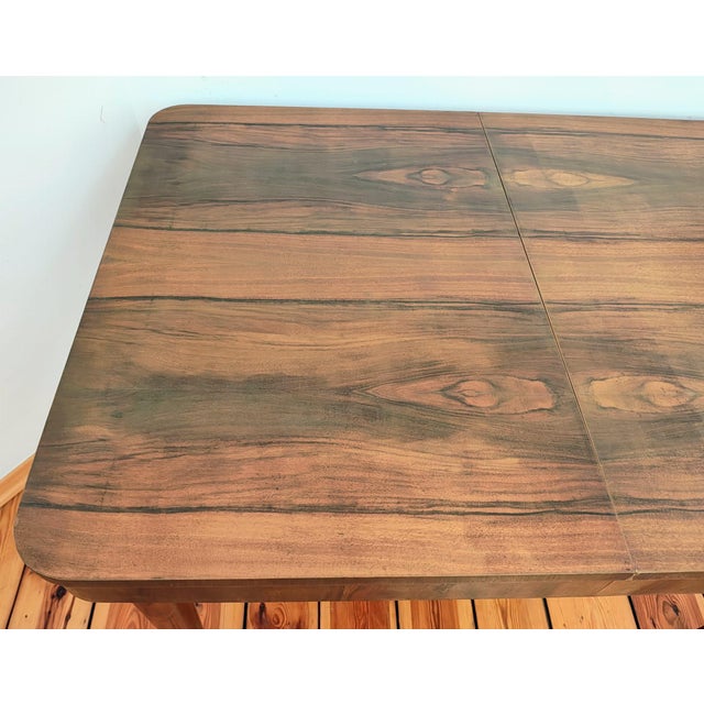 Wood Czechoslovakian Extendable Dining Table by Jindřich Halabala for Up Závody, 1950s For Sale - Image 7 of 18
