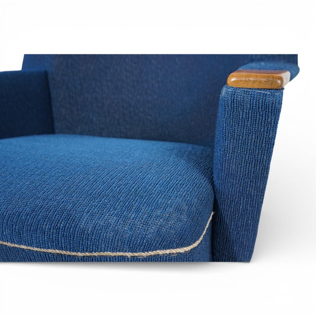 Cocktail Chair in Blue from MCM, 1950 For Sale - Image 12 of 18