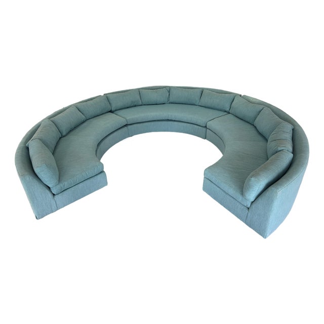 1970s Milo Baughman Attributed Circular Sectional Sofa For Sale
