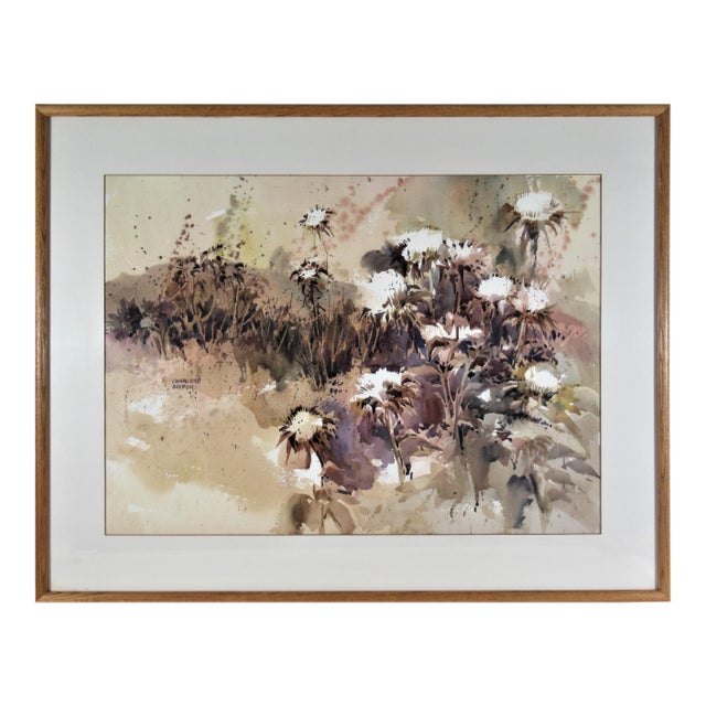 Charlotte Britton, Untitled, Flowers, Circa 1980 For Sale