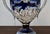1970s Italian Ceramic Lidded Urn Capodimonte Cobalt Blue Gold Relief Cherubs 70s For Sale - Image 5 of 16