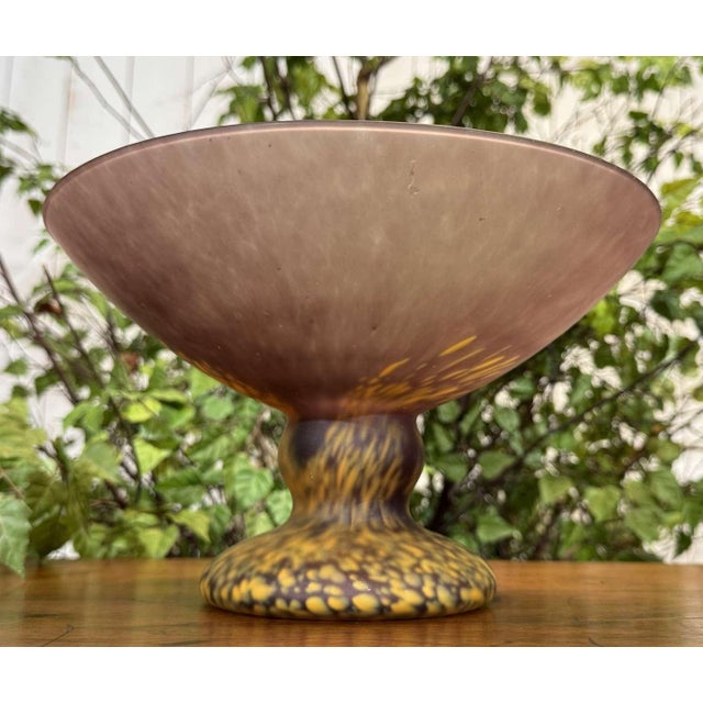 Art Deco Style Glass Paste Bowl, 1950s For Sale - Image 5 of 11