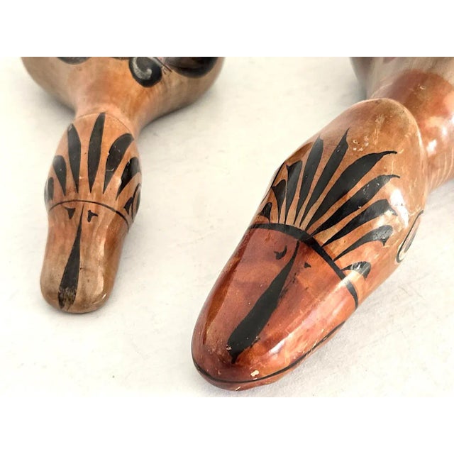 1960s Tonalá Mexico Ceramic Duck Figurines, Set of 2 For Sale - Image 11 of 12